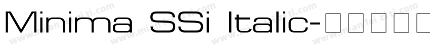 Minima SSi Italic字体转换